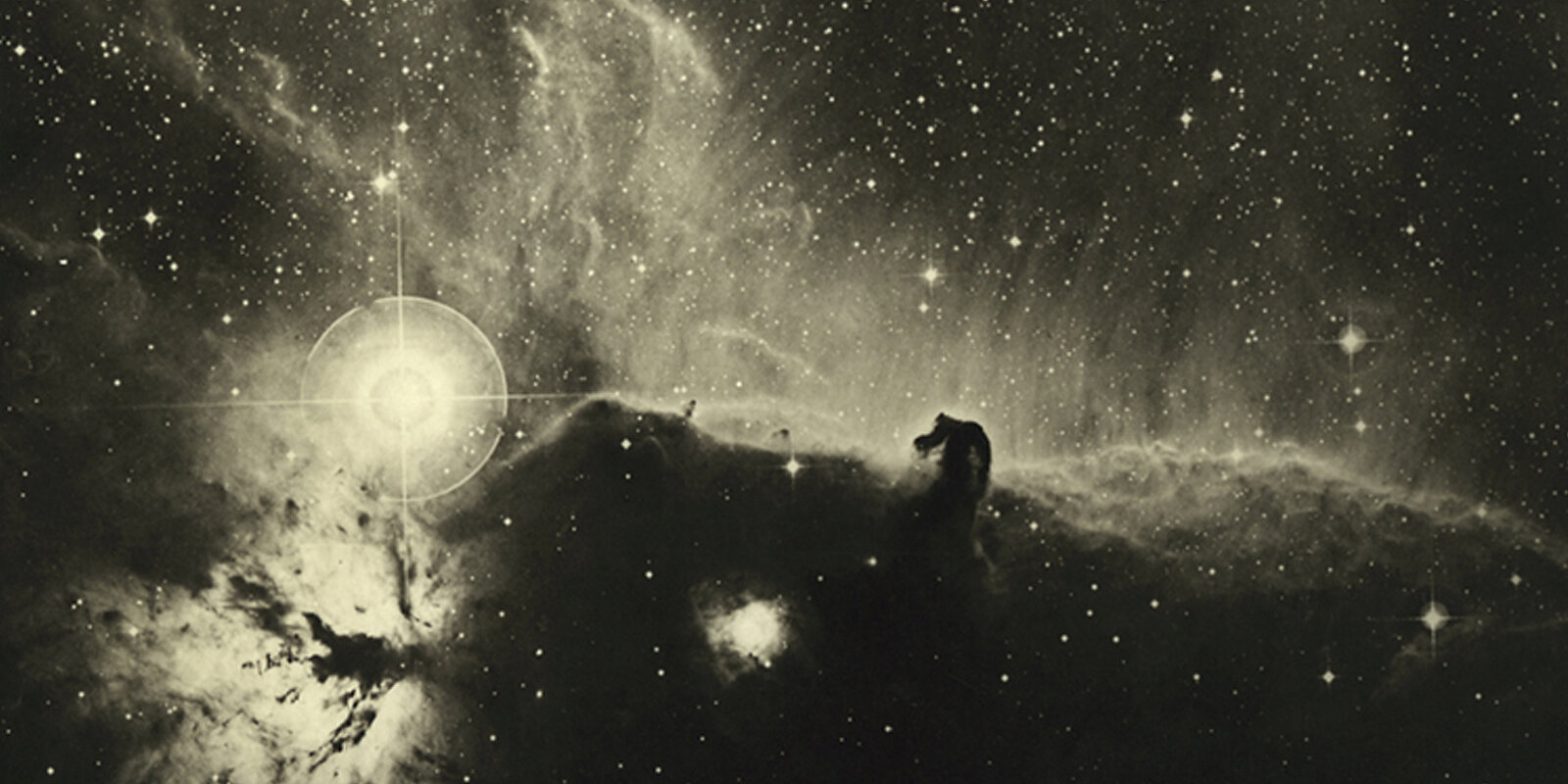 Detail view, David Malin, Dust and Gas Adrift in Orion, undated