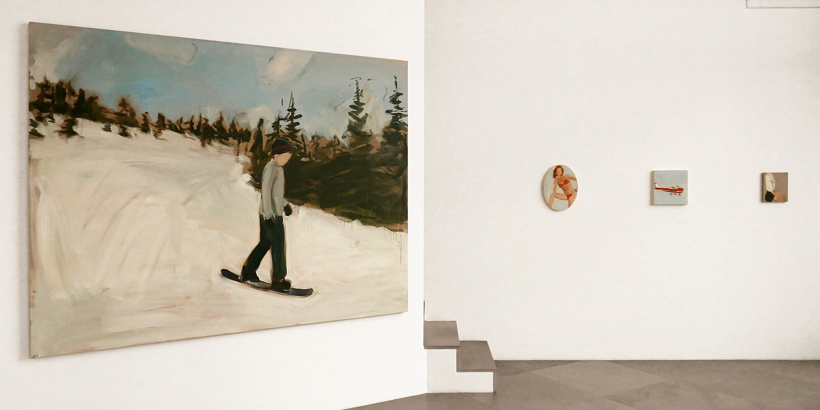 Vue de l'installation, Gideon Rubin, swing, Galerie Karsten Greve AG St. Moritz, 2021