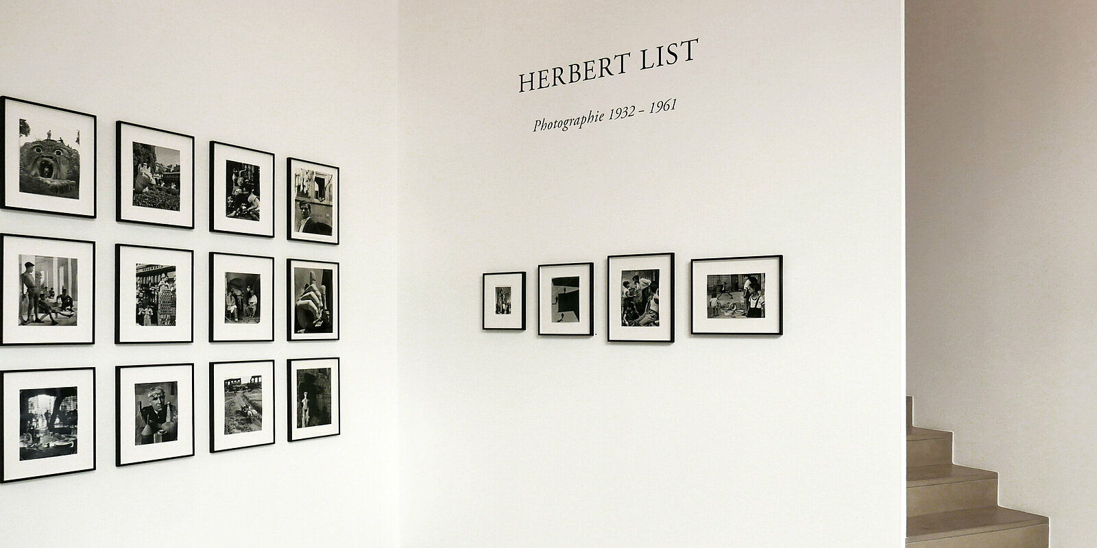 Vue d' installation, Herbert List, Photographie 1932-1961, Galerie Karsten Greve AG, St. Moritz, 2022