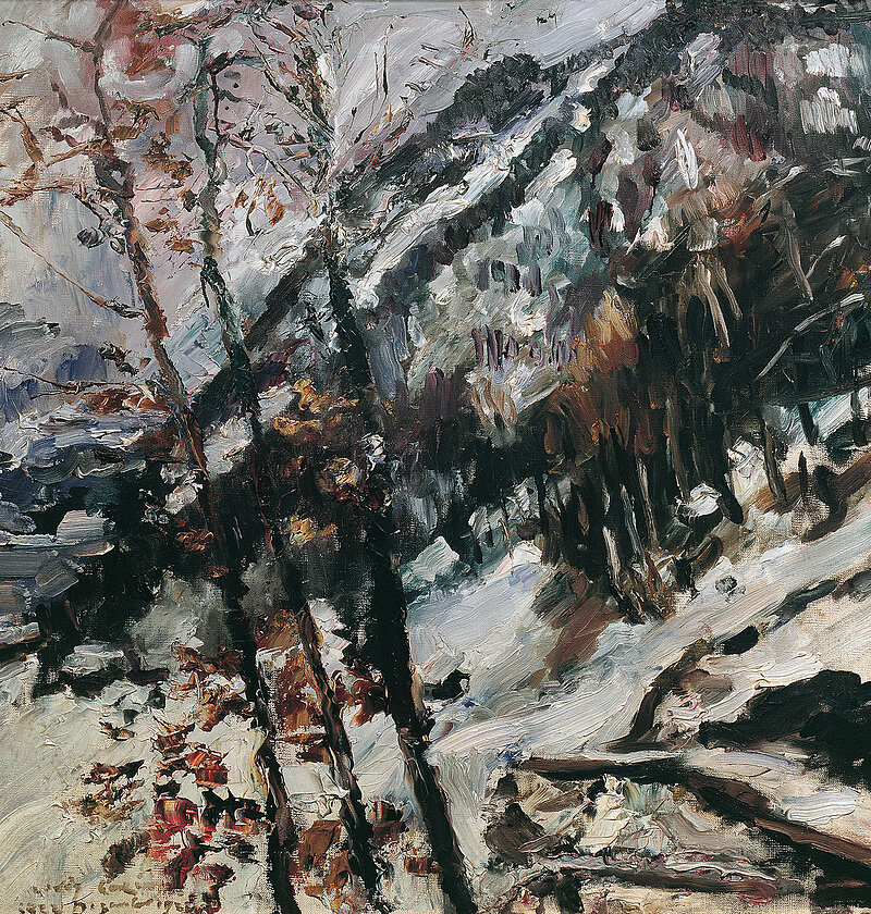 Lovis Corinth, Der Herzogstand am Walchensee im Schnee, 1922 © Belvedere, Wien