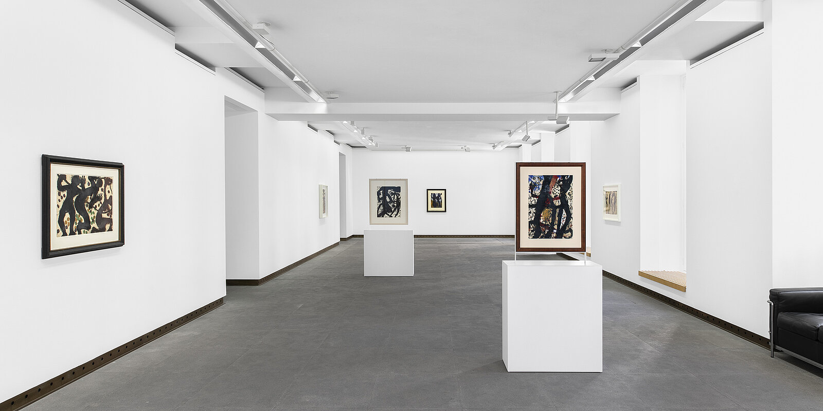 Installationsansicht, Louis Soutter. Un Présage, Galerie Karsten Greve Paris, 2020. Photo: Nicolas Brasseur