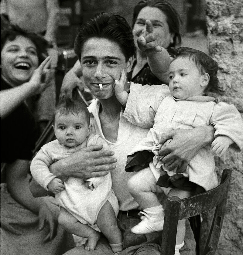 Herbert List, The Proud Father - La Corna, Rome Trastevere, Italy, 1953